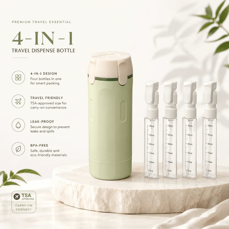 4 in 1 Travel Dispenser Bottle