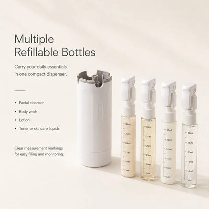 4 in 1 Travel Dispenser Bottle